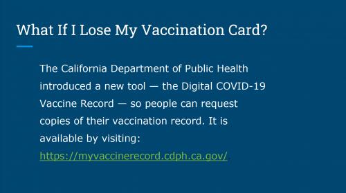 What if I Lose My Vaccination Card information